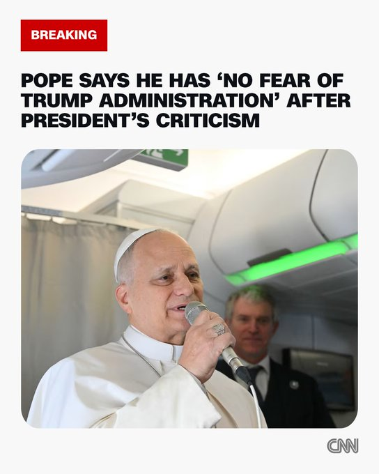 Did I miss something?  Someone please explain how Trump has threatened the pope?