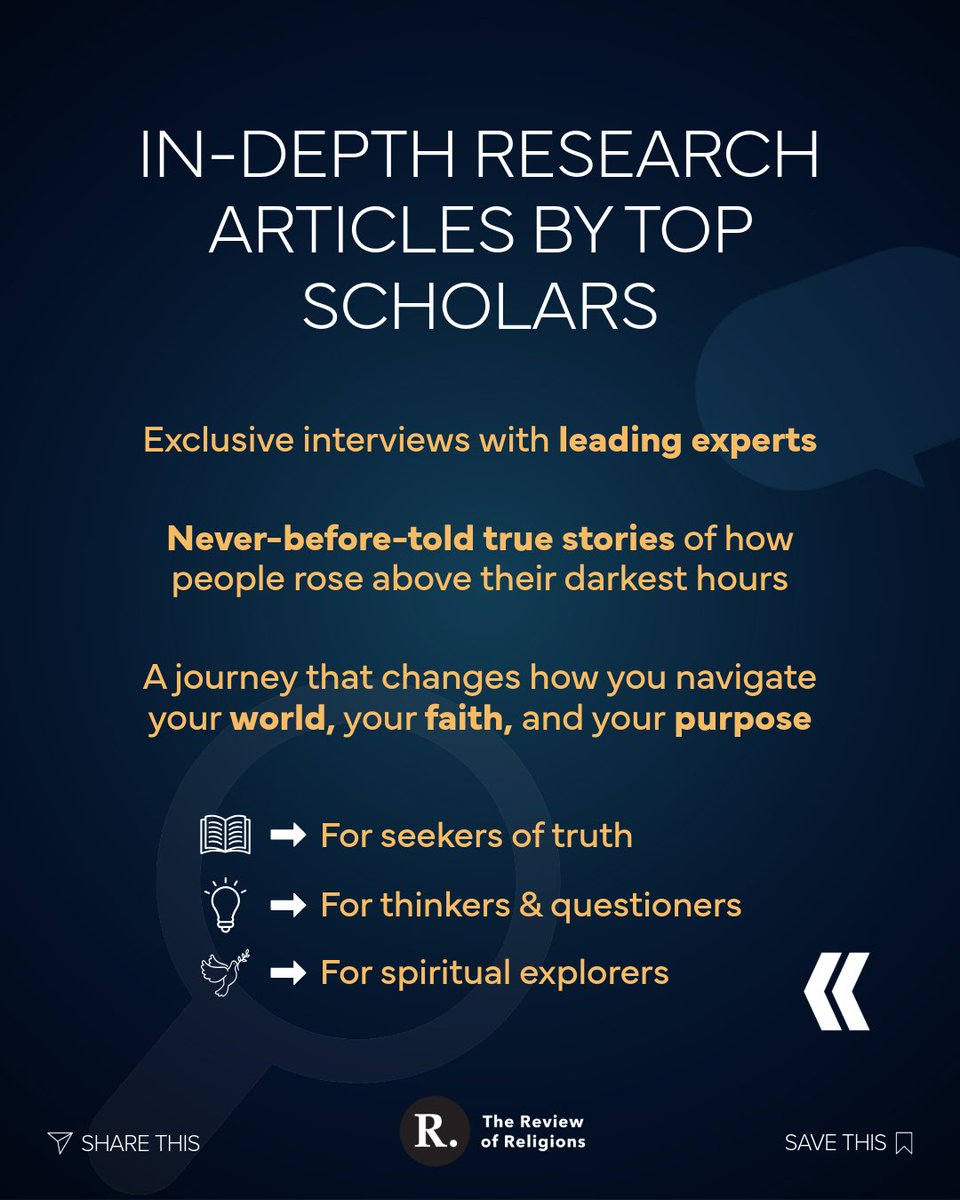 The Review of Religions tweet media