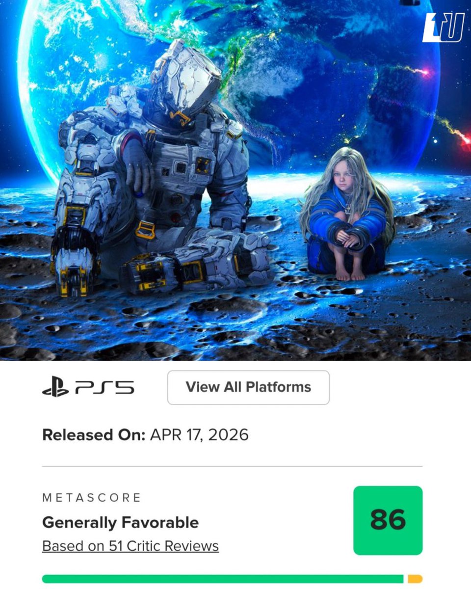 LevelUPcom's tweet image. ¡CAPCOM LO HACE DE NUEVO! 🔥 🎮 #Pragmata, el nuevo juego de #Capcom, debuta con una gran nota de 86 en #Metacritic. Los primeros comentarios destacan la dinámica entre Hugh y Diana. Asimismo, se resaltan los gráficos y gameplay en el título 😍

Llegará a consolas este jueves.