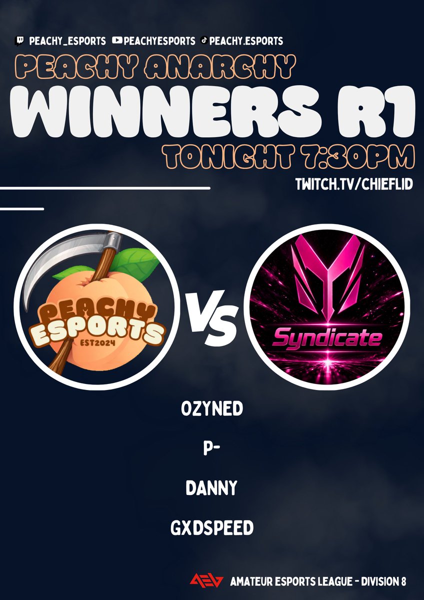 Peachy eSports tweet media