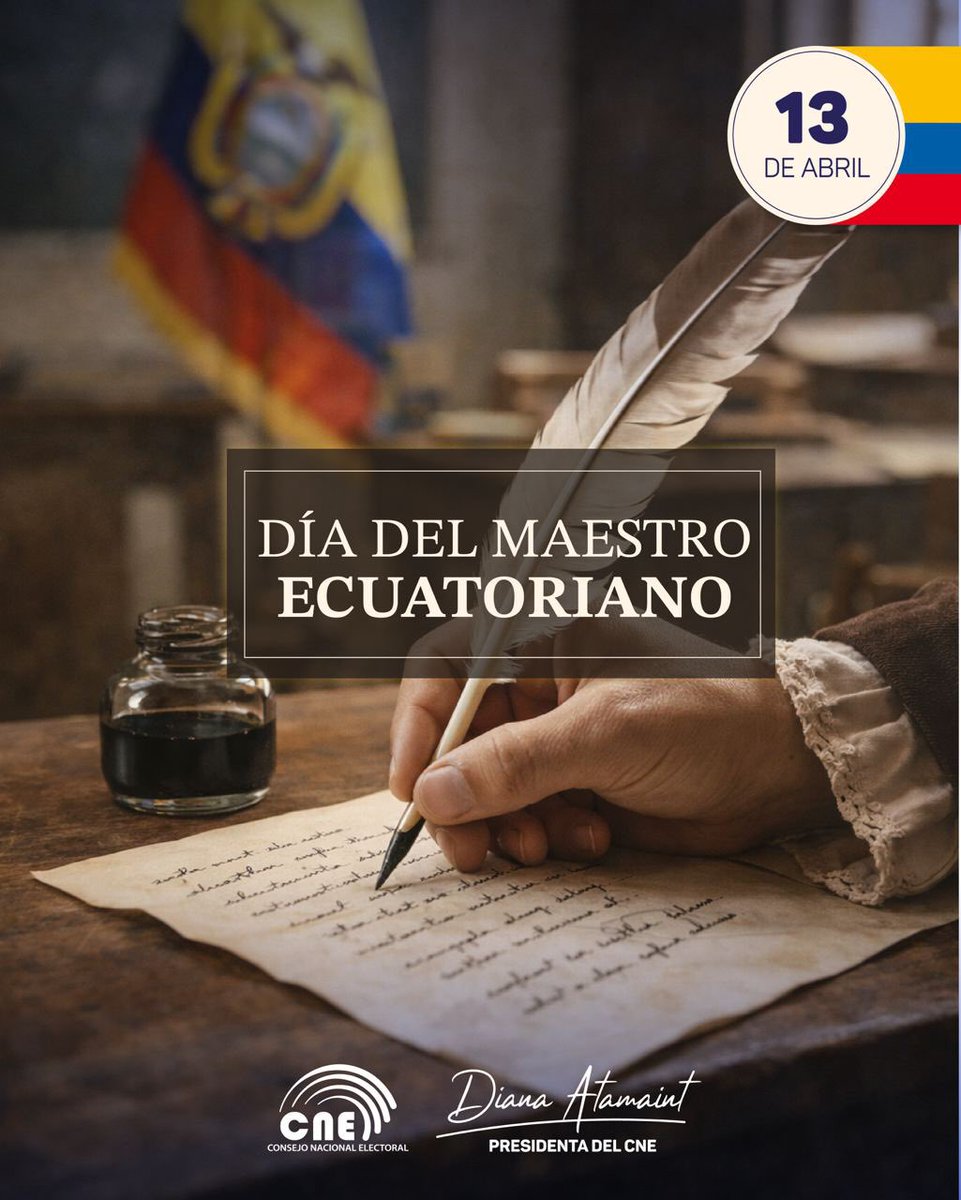 Hoy, en el #DíaDelMaestro, celebro a todos los educadores del 🇪🇨, quienes con vocación y esfuerzo construyen el futuro de nuestro país, y hago un agradecimiento especial a mis padres, que me enseñaron con su ejemplo el verdadero valor de educar. 

Gracias, maestros, por su