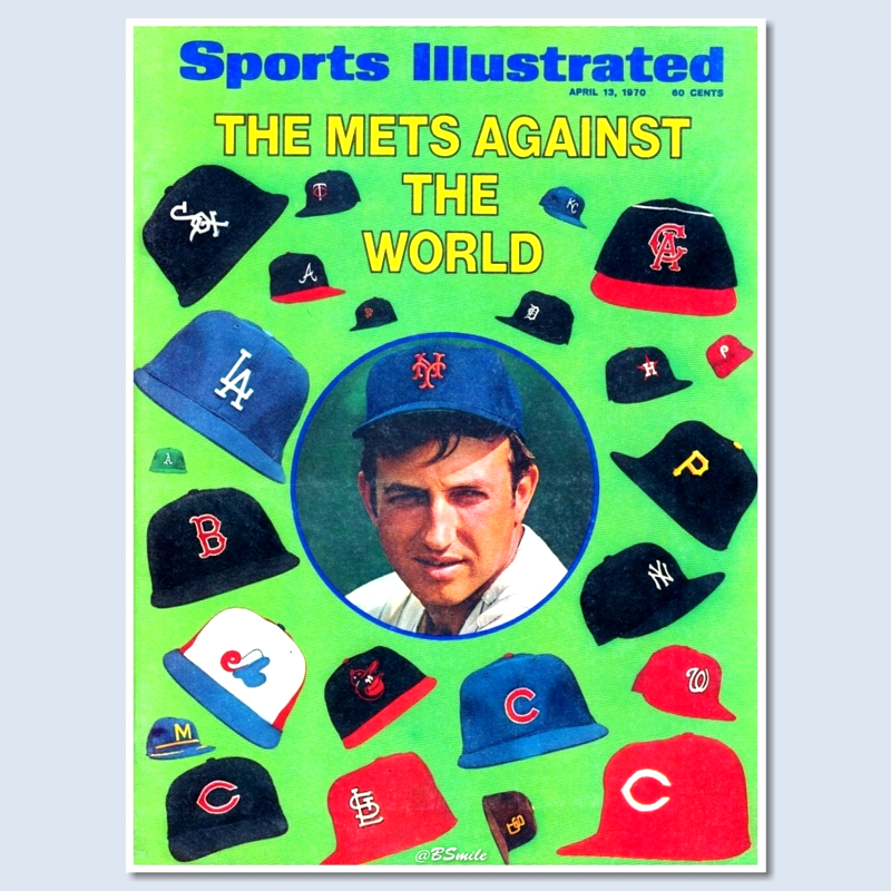 BSmile's tweet image. "The #Mets Against The World" (Sports Illustrated - April 13, 1970) 
~ Classic cover, love all the caps! #MLB #Baseball #History