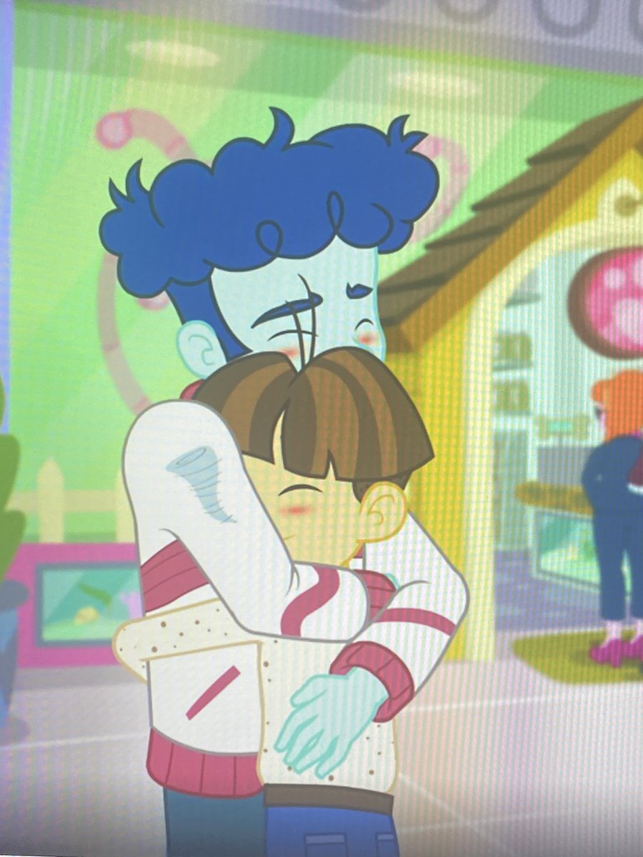 it’s byler hugging !