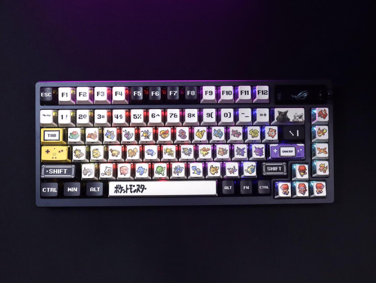 KeysFusion's tweet image. Cyberpunk Pokemon Desk Setup Inspiration
#pokemon #keycaps #mechanicalkeyboard