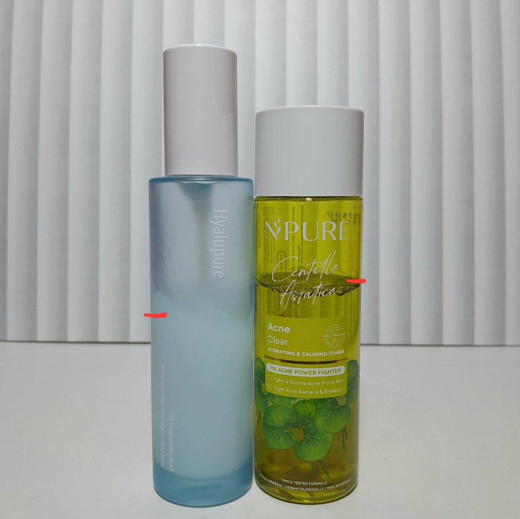 Secretnamebos's tweet photo. Wts preloved 
- Toner npure 150ml (45.200)
- Moist hyalupure oily skin 100ml (46.400)

Sisa? Ada difoto yaa🥰
Harga after diskon 20% svip

Tag mau beli skincare lokal produk dong wtb buy https://t.co/Gxy3d3YRfV
