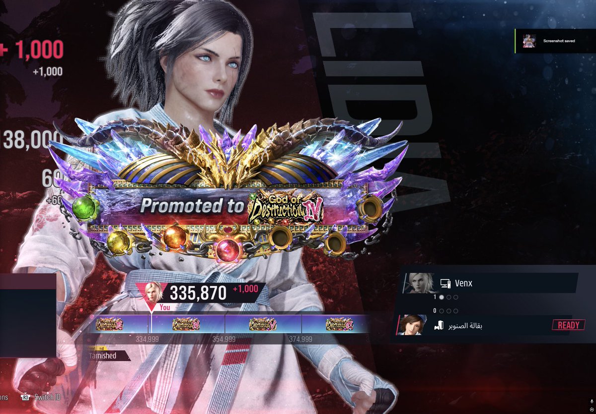 iiVenx3's tweet photo. Played a lot of ranked today , ggs 🫡🥋
#Tekken8 #Lidia https://t.co/ElB1y1abcq