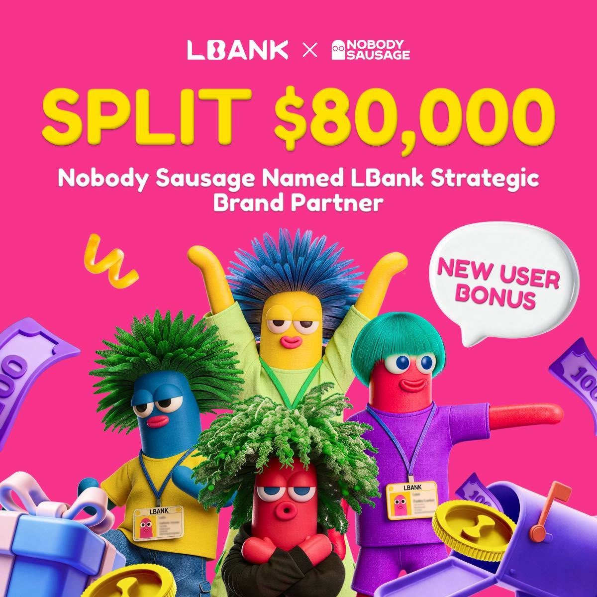CryptoEmdarks's tweet photo. In a space full of noise, LBank_exchange did something different.🚀

They partnered with @nobodysausage — no identity, no labels, just pure vibe.💃

🔥Now they’re dropping $80,000 for the community👀

• $5 bonus for signing up
• Up to $10 loss coverage on first trade
• Up to $120 in futures rewards
• Extra rewards just for doing social tasks

You can try it out here👇
https://t.co/CBLrZRqnnp

Low effort, decent upside — I like this one

Let’s goo🚀
