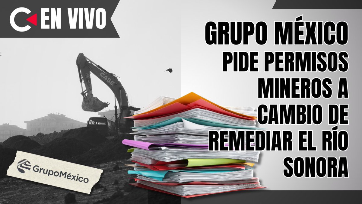 contralinea's tweet image. CONTRALÍNEA EN VIVO | A través de #Facebook y #YouTube con Nancy Flores (@Nancy_FloresN) y Aníbal García (@Anibal_garcia89) 

Nuestro tema de hoy:  Grupo #México pide permisos mineros a cambio de remediar el #ríoSonora 

- Tendremos el reporte desde #Europa con nuestro compañero