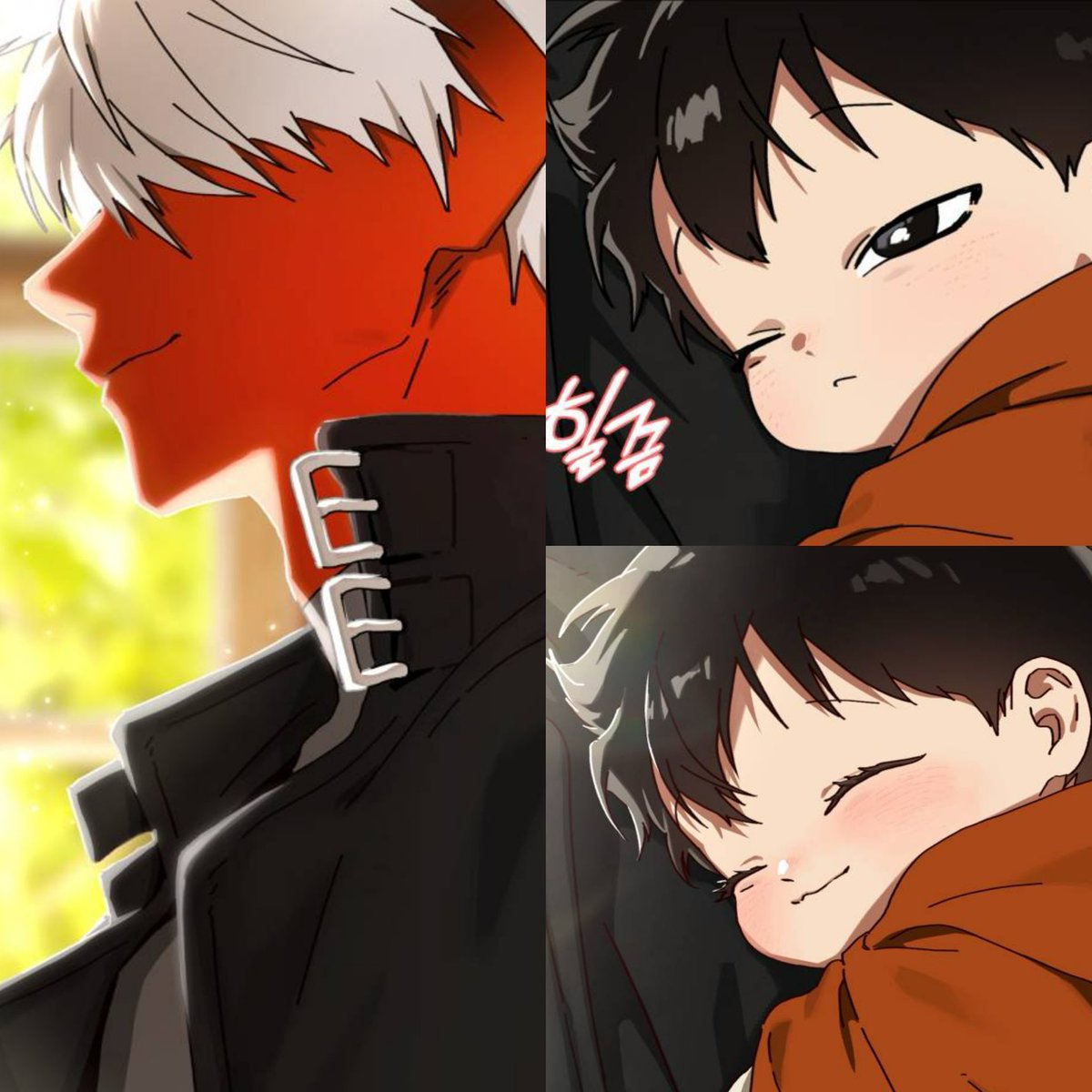 เผลอหลับปุ๋ยไปสะลึมสะลือตื่นมาเจอแม่กำลังอุ้มตัวเองอยู่ก็หลับตาพริ้มเลย เจ้าก้อนกลม 🥺🥺🥺🥺🥺