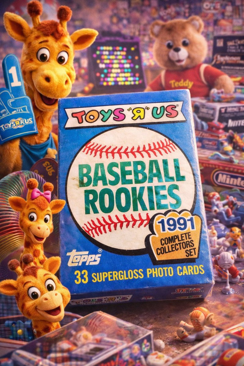 🦒 TOYS “R” US ROOKIES ARE BACK 🦒
⚾ 1991 Topps Baseball Rookies Set ⚾

💥 33 Super Gloss Photo Cards
🔥 Complete Collectors Set
🧸 PURE 90s nostalgia vibes

Geoffrey would approve… 👀

⏳ $0.01 AUCTION — NO RESERVE
⚠️ These don’t stay cheap for long

👉 BID NOW: