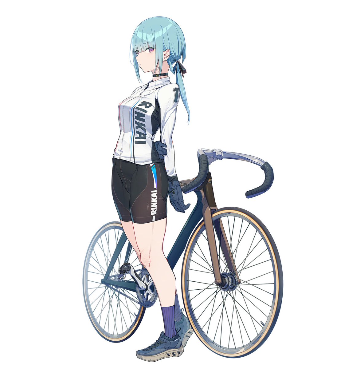 リンカイさんは新キャラの絵を一枚しか見せてくれないので、こういう角度のキャラ絵の時は正面から見た時・反対側から見た時にどういう髪型に見えるかを探る工程が必要で非常に面倒くさい

温泉むすめさんみたいに三面図を見せてもらえると描きやすいのですが 