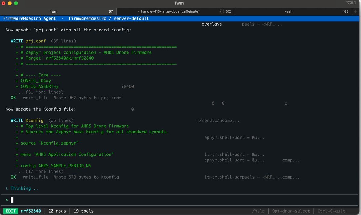 fwm agent for firmware dev FULLY tooled-up as part of Firmware Maestro !

Accelerate your development on Nordic Semi nRF microcontrollers. 

Check it out at FirmwareMaestro.com