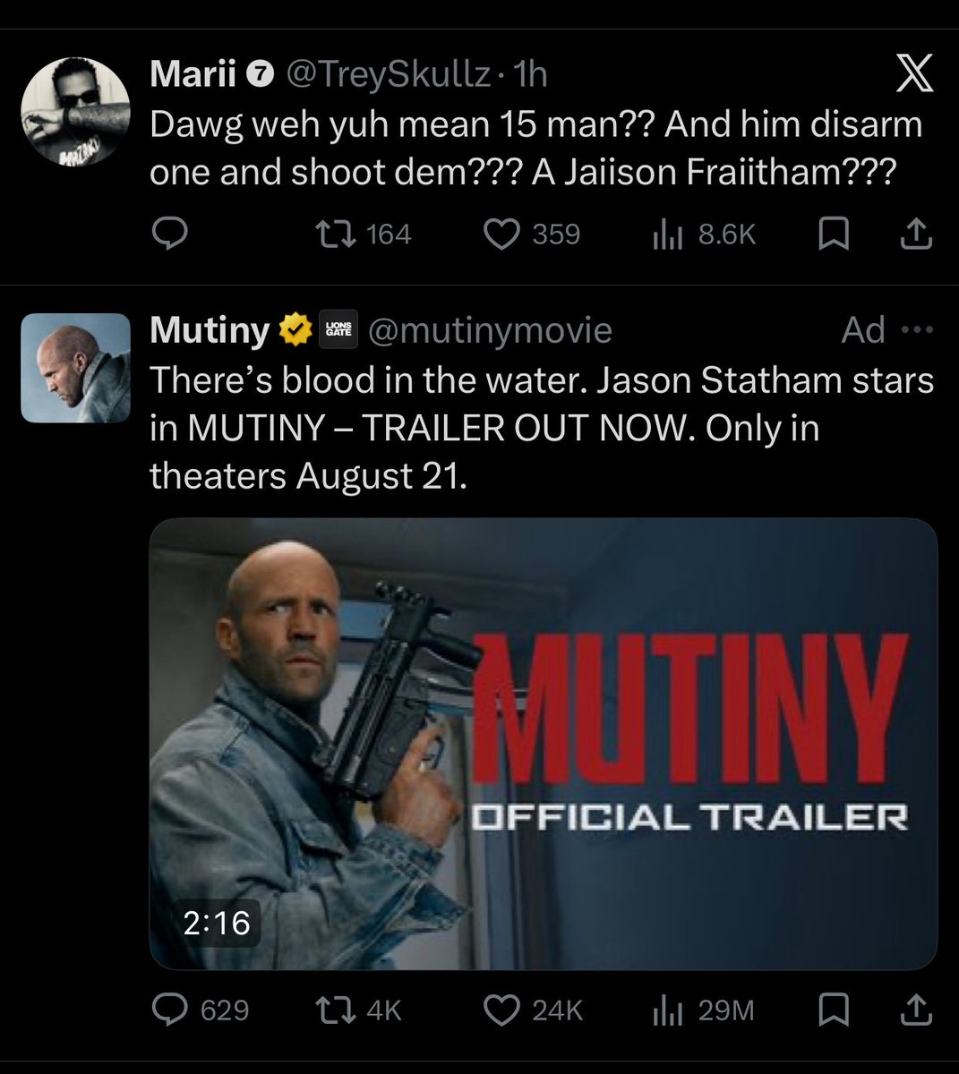 Tears in my eyes man