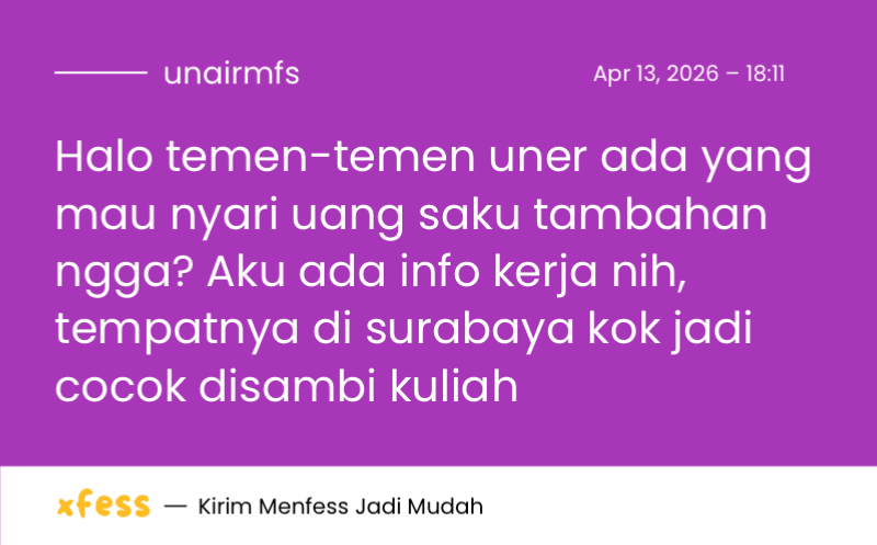 UNAIR MENFESS (SEMUA BISA KIRIM MENFESS!) tweet media