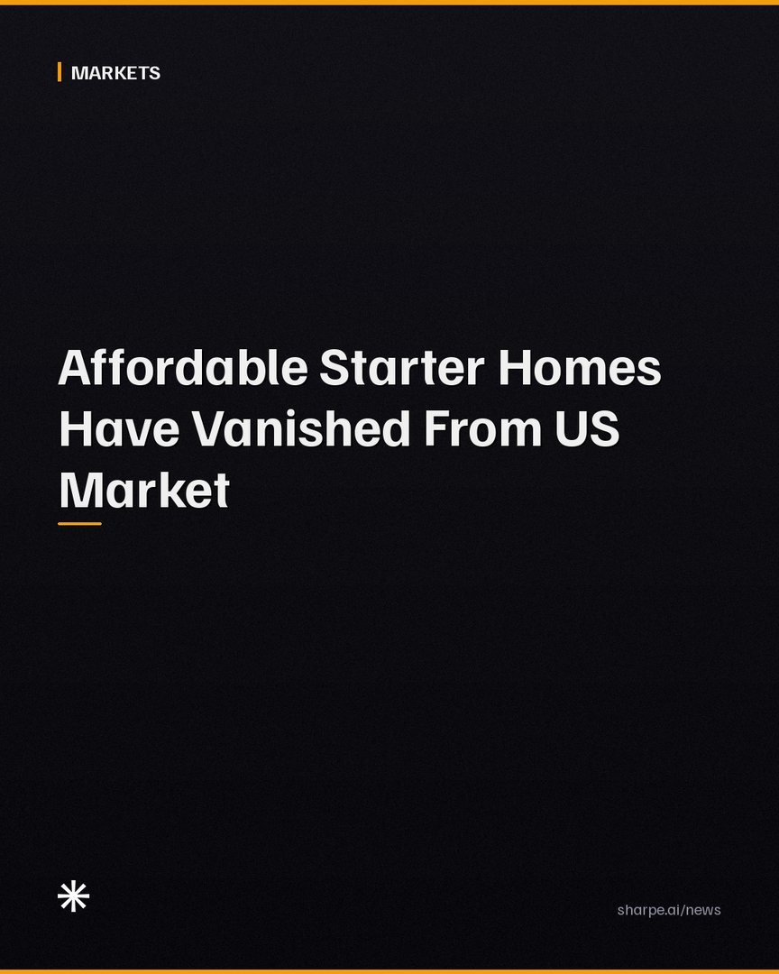 0xrishng's tweet photo. The entire category of starter homes has vanished from America's housing market. https://t.co/kBdbkgzuiW