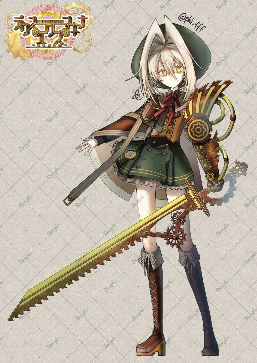 phi_fff's tweet photo. その心臓に魔力を宿した歯車を抱え、左腕を侵食された女の子

#デウス・エクス・マキナ_七つの歯車
#OC 
#illustration https://t.co/ZqMWDClZ5I
