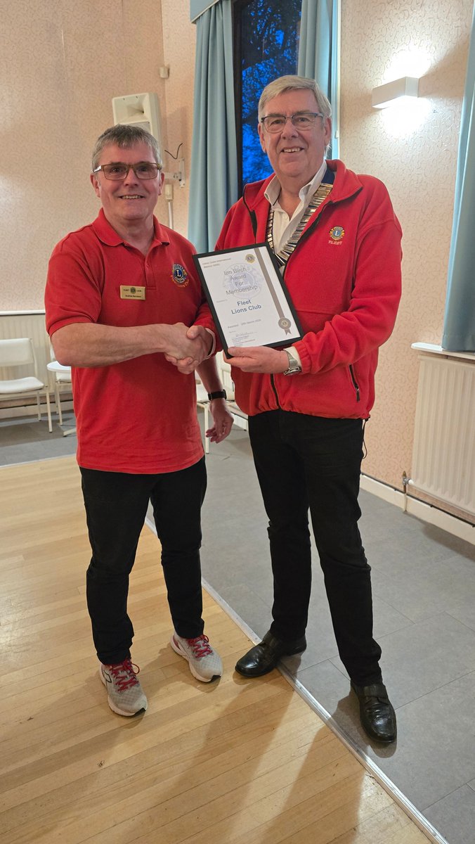We enjoyed attending our Lions District Convention the other week. President Mike came home with awards for our work with young people, recruitment and environmental photos. LP Mike himself was given a very special award from our International President for all his efforts.
