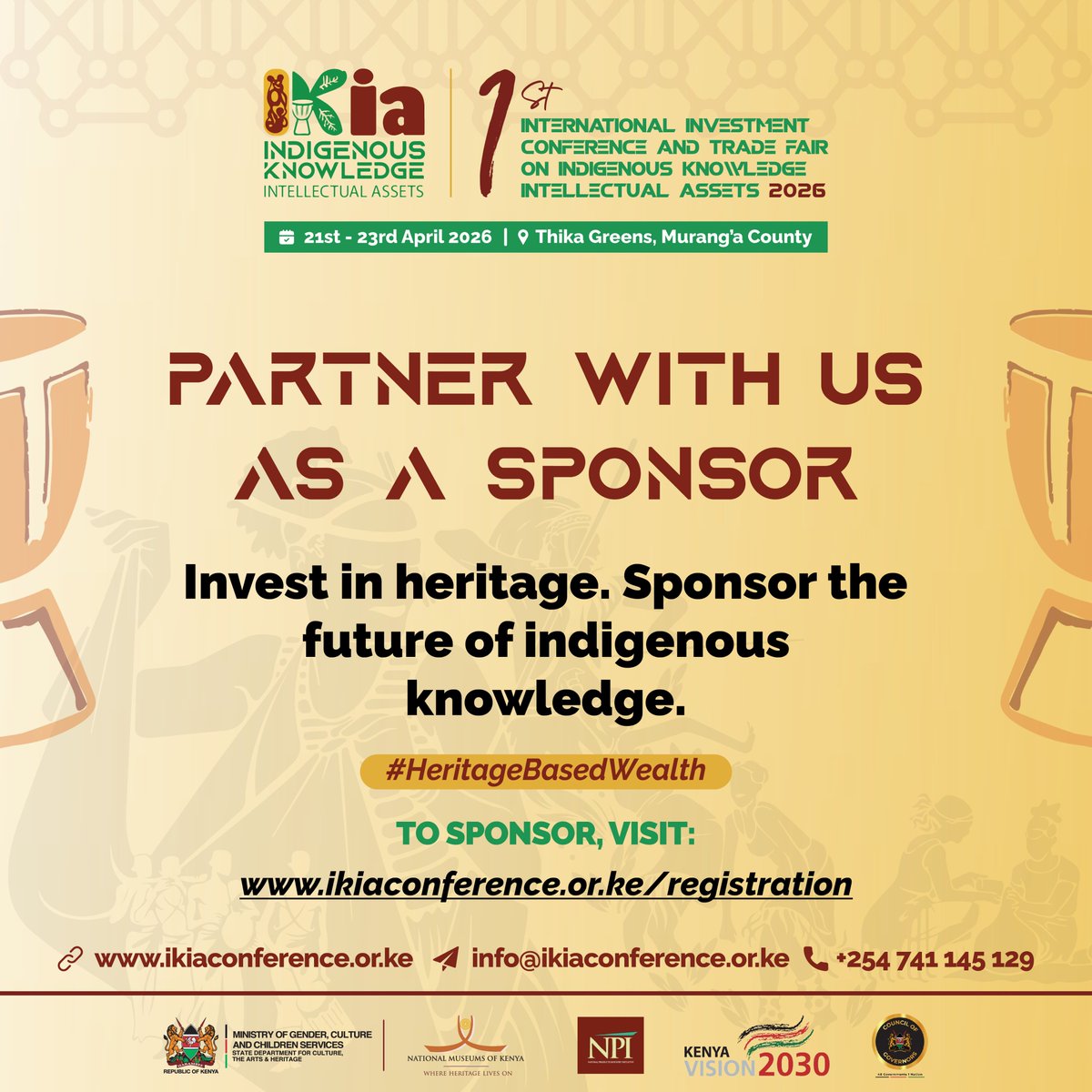 NPI_Kenya's tweet photo. Investment in local artists and creators creates income, pride and opportunity. Communities grow when creativity is recognized. Heritage and economy advance together.
Register here: https://t.co/uz9I6VO7JH https://t.co/cH9cSxw0sm