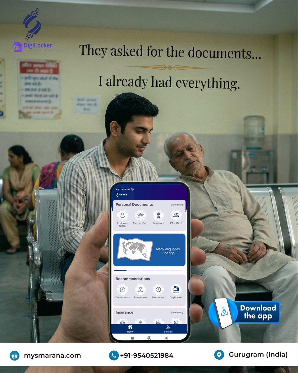 smaranaapp's tweet image. Best Digital Document Storage in India

They asked for the documents… I already had everything.

No last-minute panic. No searching through files. 

#digilockerindia #digitaldocuments #paperlessindia #digitalindia #documentmanagement #securestorage #smartlivingindia #techindia
