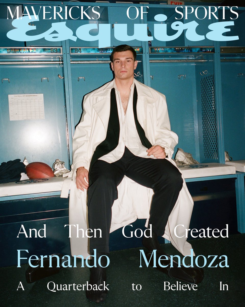Presenting Mavericks of Sports and spring issue cover star, #FernandoMendoza.

🔗: bit.ly/4vqwRAR
