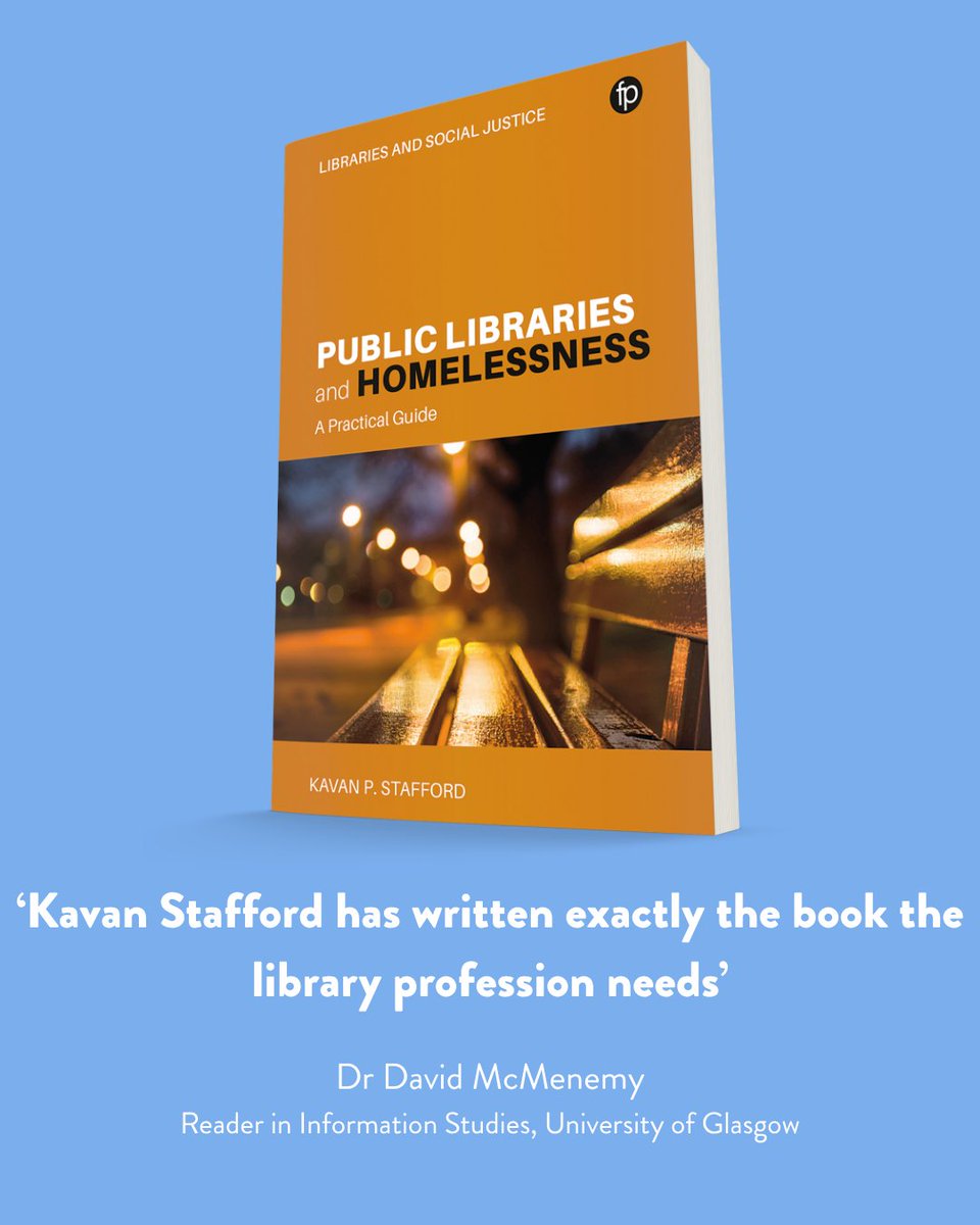 facetpublishing's tweet photo. Essential reading for any librarian seeking to support homeless library users in their library.

Public Libraries and Homelessness by Kavan P. Stafford publishes next week (April 23) in paperback, hardback and eBook.

🔗 Order your copy here: https://t.co/MqdqVuJQ4m https://t.co/wtxXyEsv3n