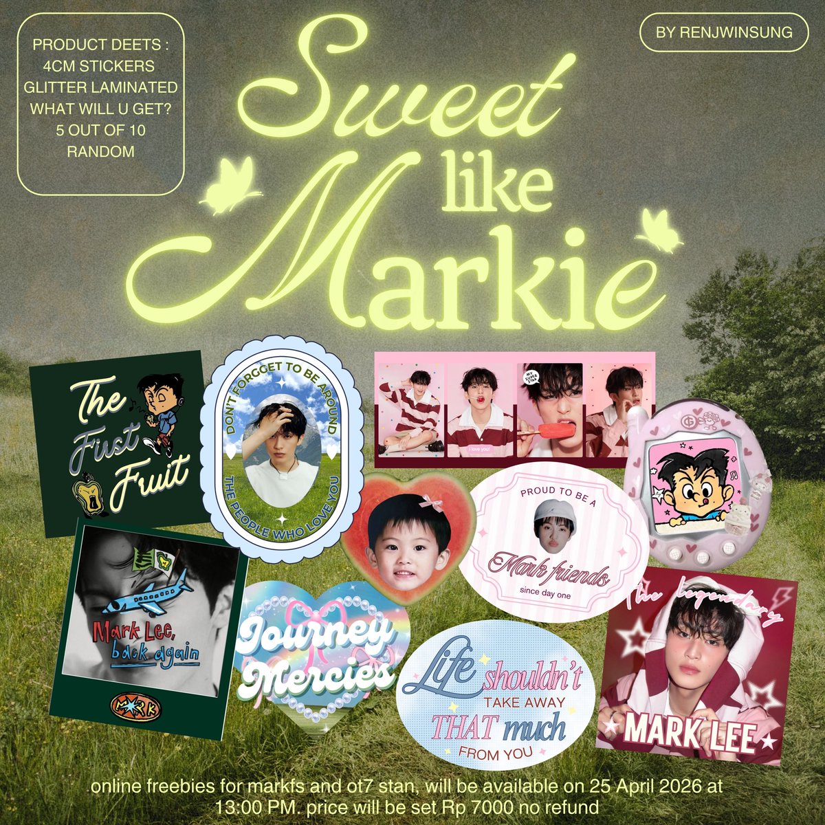 helloo i made some freebies markie, ada yang mau ditag pas aku drop link shopee nya? >__<