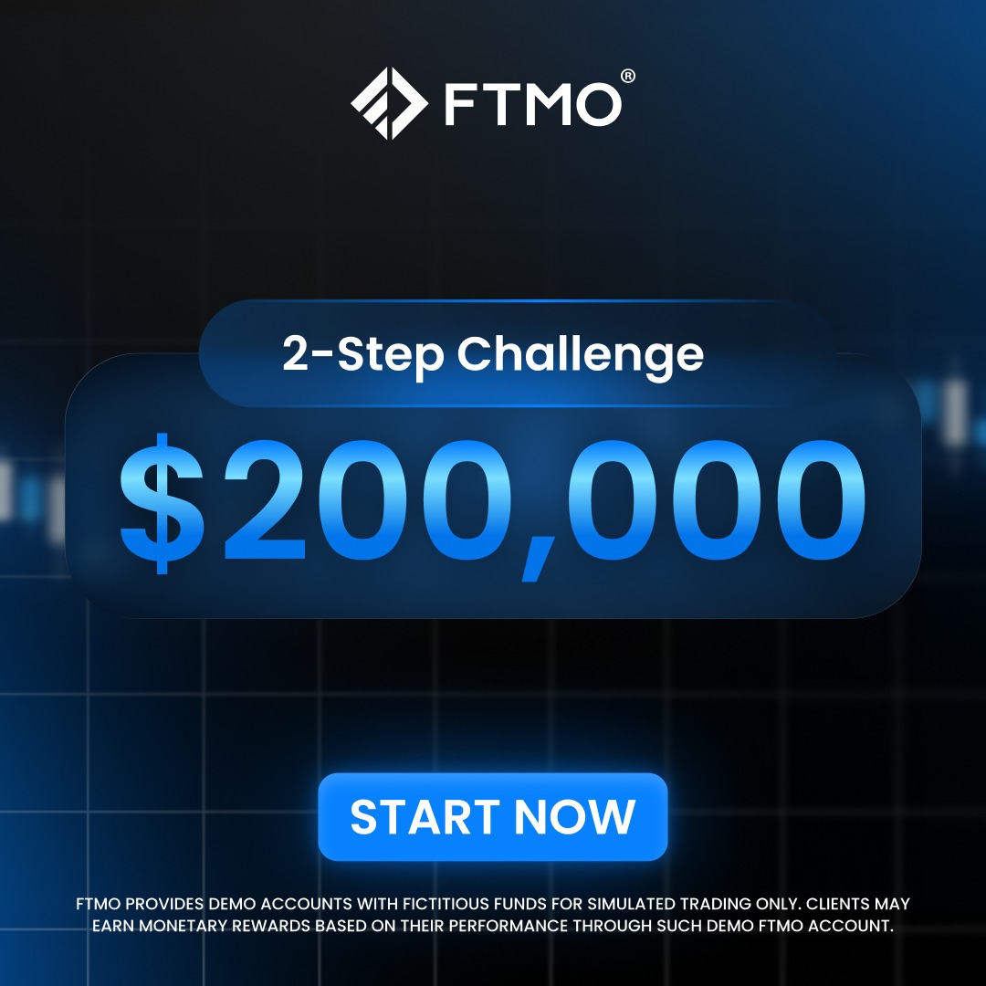 FTMO_com's tweet photo. Proven by years, 2‑Step FTMO Challenge tests traders since 2015. Choose yours and progress towards your FTMO Account!