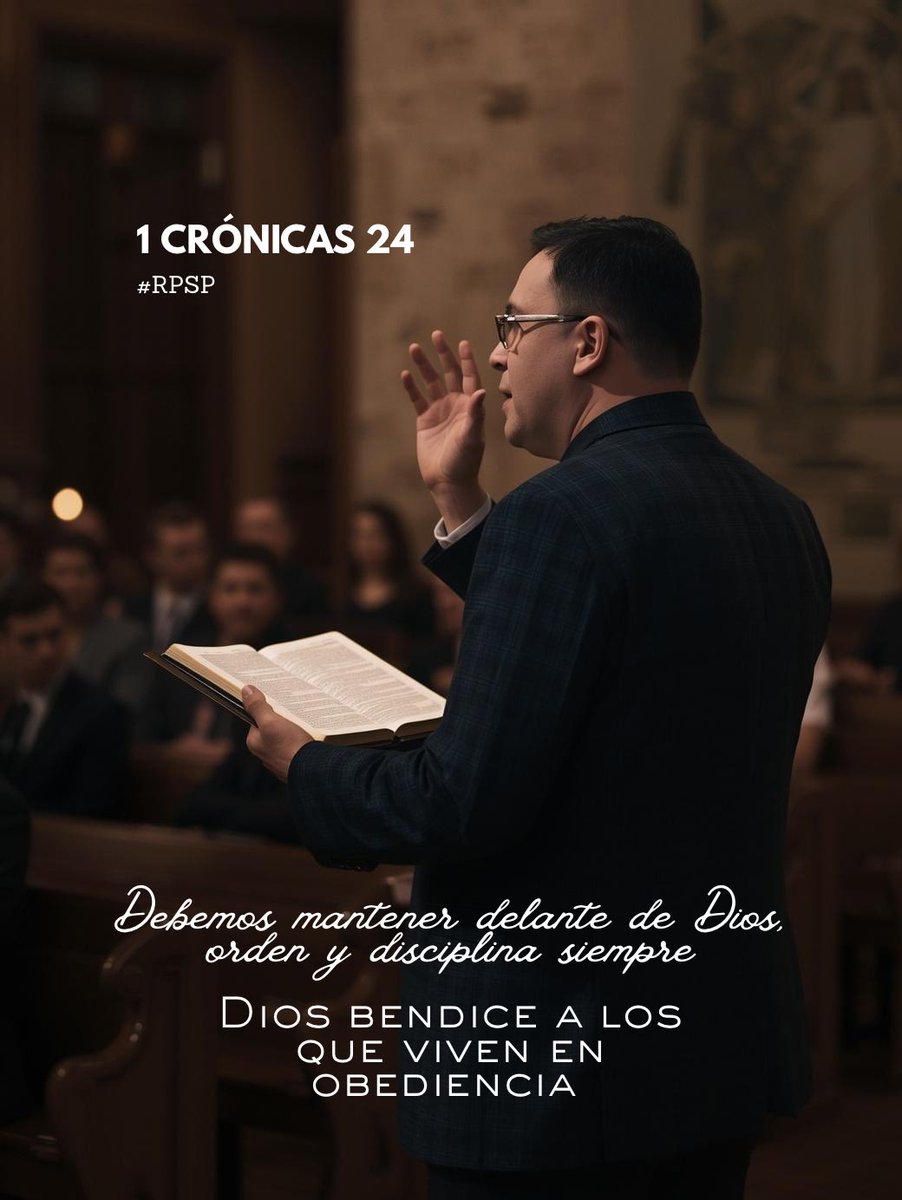 #1Crónicas24
19 Fueron inscritos en el registro según sus servicios para entrar en la Casa de Yavé conforme al reglamento del Dios de Israel había prescrito por medio de Aarón, padre de ellos.

Vivir bajo los reglamentos de Dios siempre será una bendición.
#rpsp
#PrimeroDios
#RID