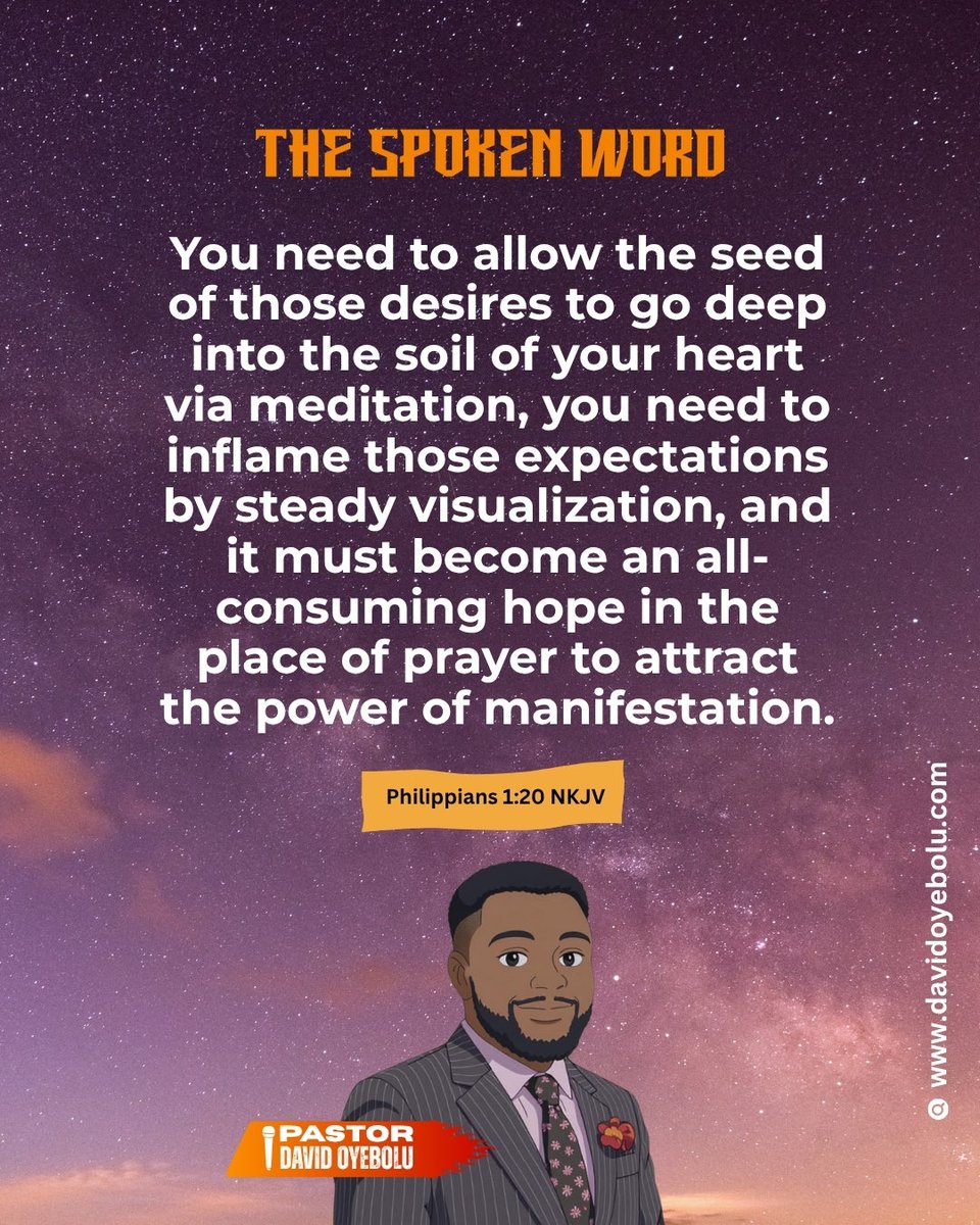 thebloomchurch's tweet image. Nuggets from today’s spoken word by @David oyebolu

EARNEST EXPECTATION

#thebloomchurch  #davidoyebolu  #january  #2026 #quote