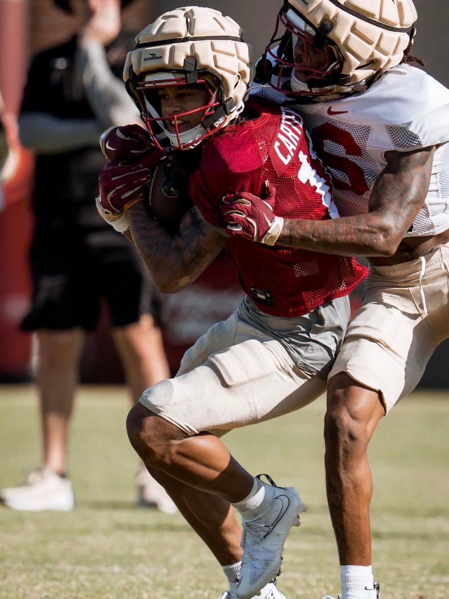 CentralNorvell's tweet image. Fans shouldn't be surprised if true freshman Devin Carter is named as a starting wide receiver.

Carter continues to shine in practice, and a weapon that the coaching staff can rely on.