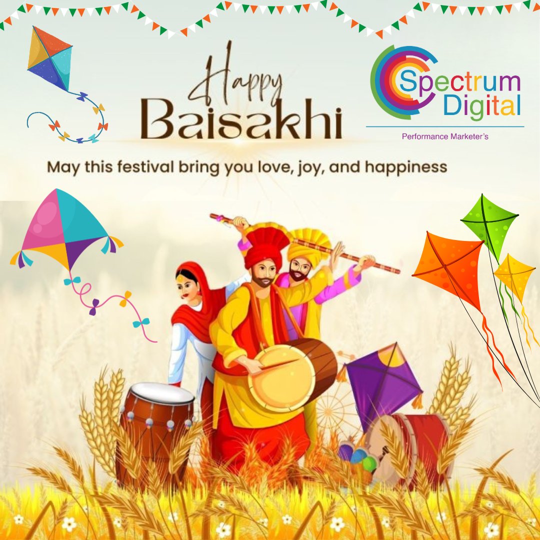 Spectrum_Digit's tweet photo. ✨ Happy Baisakhi! 🌾

Celebrating the spirit of harvest, happiness, and new beginnings!

May this Baisakhi bring prosperity, and endless joy to you and your loved ones. Let’s welcome new opportunities.

#HappyBaisakhi #Baisakhi2026 #HarvestFestival #NewBeginnings #Prosperity https://t.co/iMWxjwyK2g