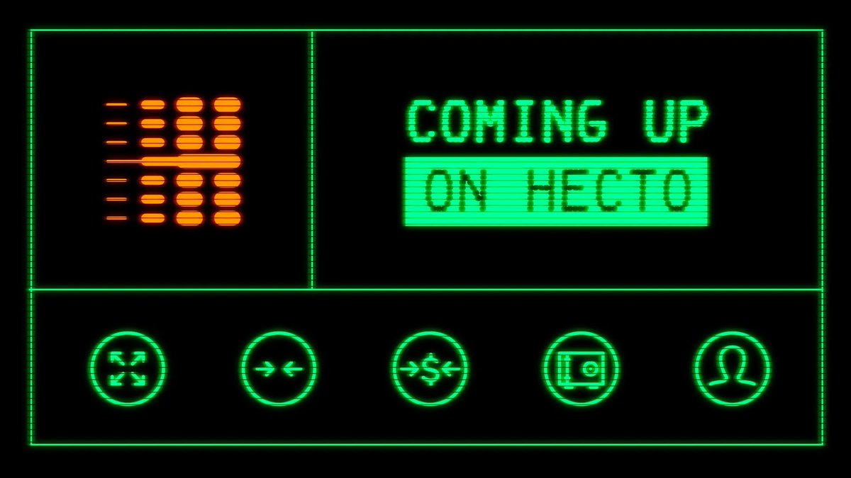 hectofinance's tweet image. The next phase of Hecto is focused on expanding both infrastructure and strategy.

Planned updates include Emission System upgrades, wallet integrations, USDCx, HECTX Vaults, Agentic Allocators and more.

This mission?

Make the inaccessible accessible.