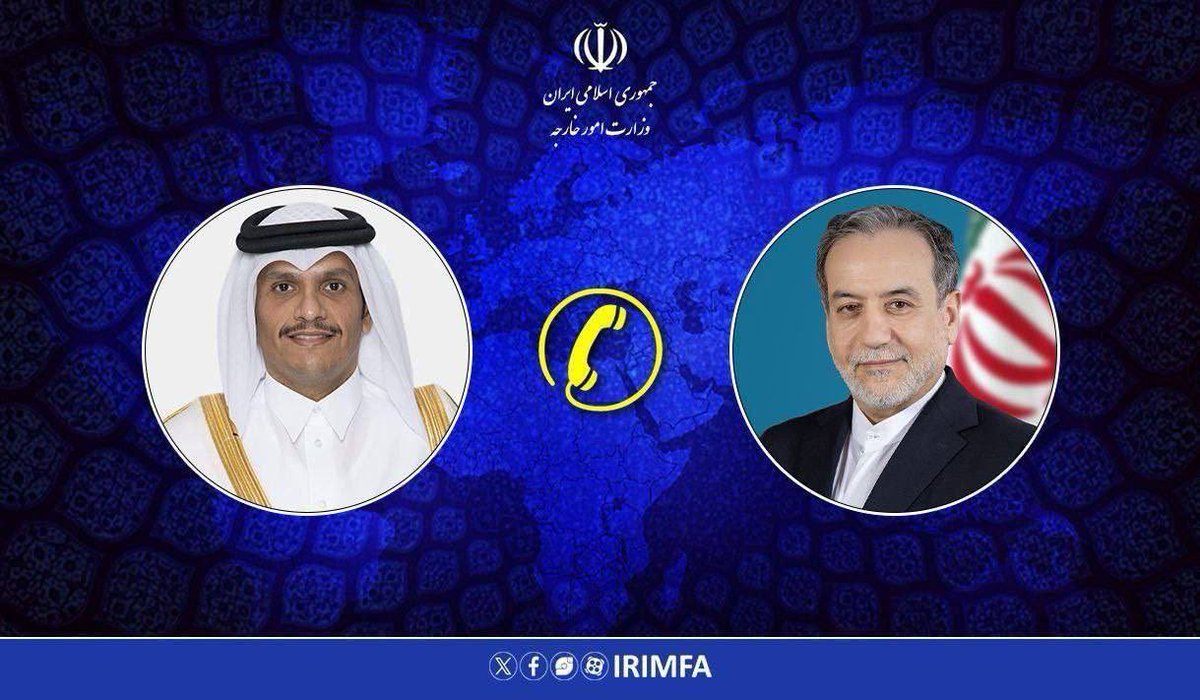 IranNuances's tweet image. #Iran’s Foreign Minister and #Qatar’s Prime/Foreign Minister held a phone talk on Iran-US talks and the regional situation.
