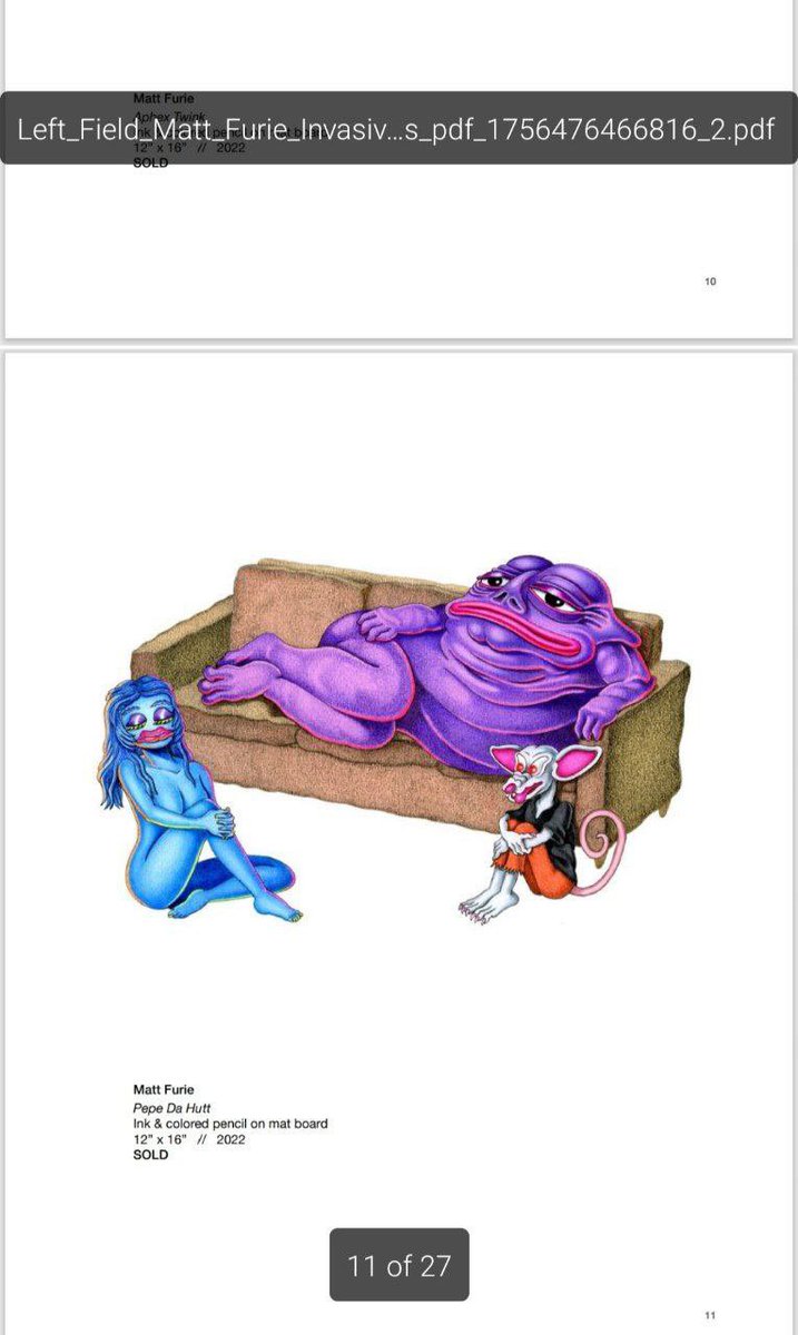 HUTT_ONSOL's tweet photo. This is from a document from leftfield gallery where the names of to recent big Matt Furie memes also came from. 

One of these community's also verified this with the gallery and these are all names chosen by @MattFurie.

Study $HUTT 

6eZFSnwCKEqvHHiFNfQadP4JHhajmHdJGcukdKFnpump