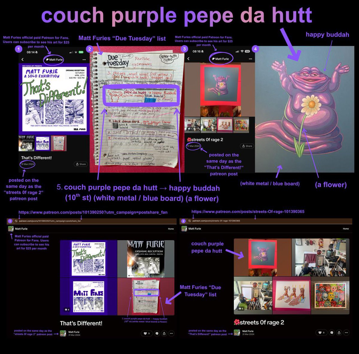 HUTT_ONSOL's tweet photo. This is from a document from leftfield gallery where the names of to recent big Matt Furie memes also came from. 

One of these community's also verified this with the gallery and these are all names chosen by @MattFurie.

Study $HUTT 

6eZFSnwCKEqvHHiFNfQadP4JHhajmHdJGcukdKFnpump