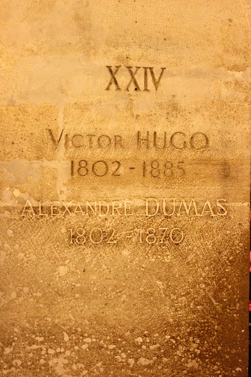 whatdoesntkillu's tweet photo. @SketchesbyBoze Dumas is the only Black man buried at the Pantheon in Paris. He shares a crypt with Victor Hugo. I've spent many an hour talking to them.

For those wondering, the only woman buried at the Pantheon is Marie Curie, her coffin remains lead lined. https://t.co/1IAmpS7HKa