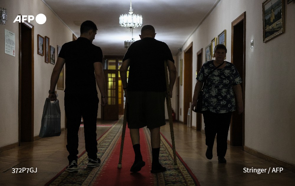 AFPespanol's tweet image. Un centro de rehabilitación para soldados rusos heridos en Ucrania #AFP u.afp.com/SEpx