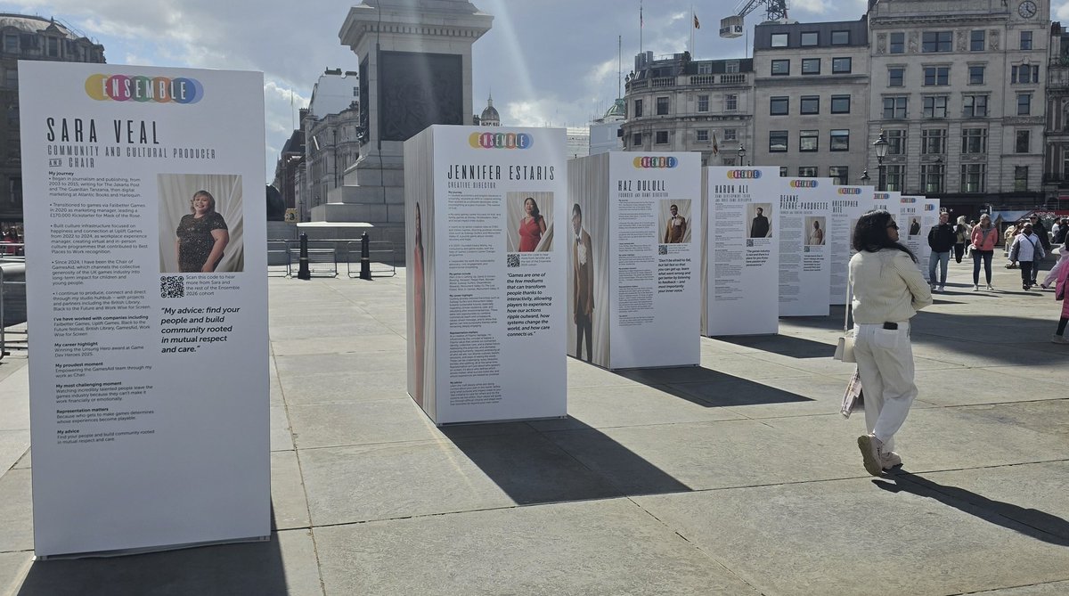 FrankieWard's tweet photo. Esemble kicks off London Games Festival in Trafalgar Square today! Go pay them a visit and be inspired.

Videos coming soon! https://t.co/txBB0lHJeW