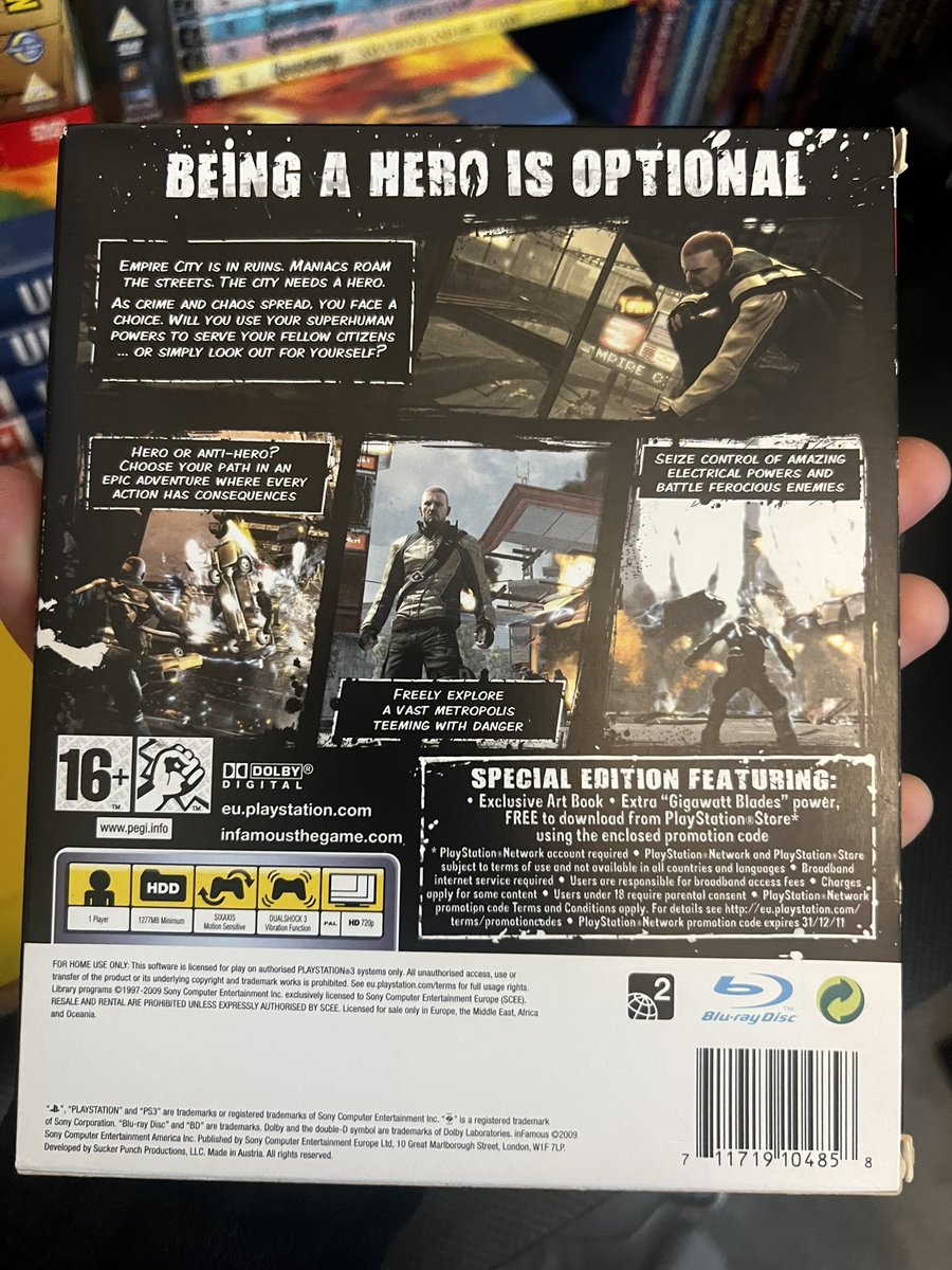 casey_Payne23's tweet image. Just arrived.
Absolutely beautiful 
#infamous #playstation @SuckerPunchProd