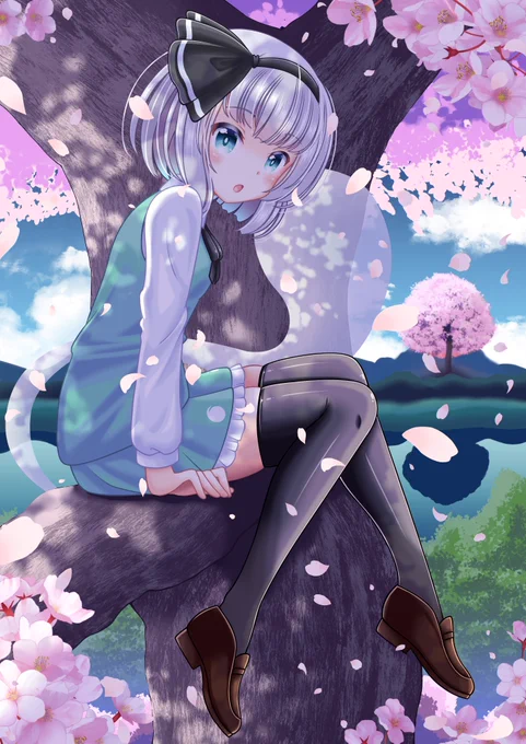アルゴリズム変わったらしいけど、どうなるかテスト投稿 良かったら、過去の妖夢のイラストでこれが良いとかありましたら教えてください