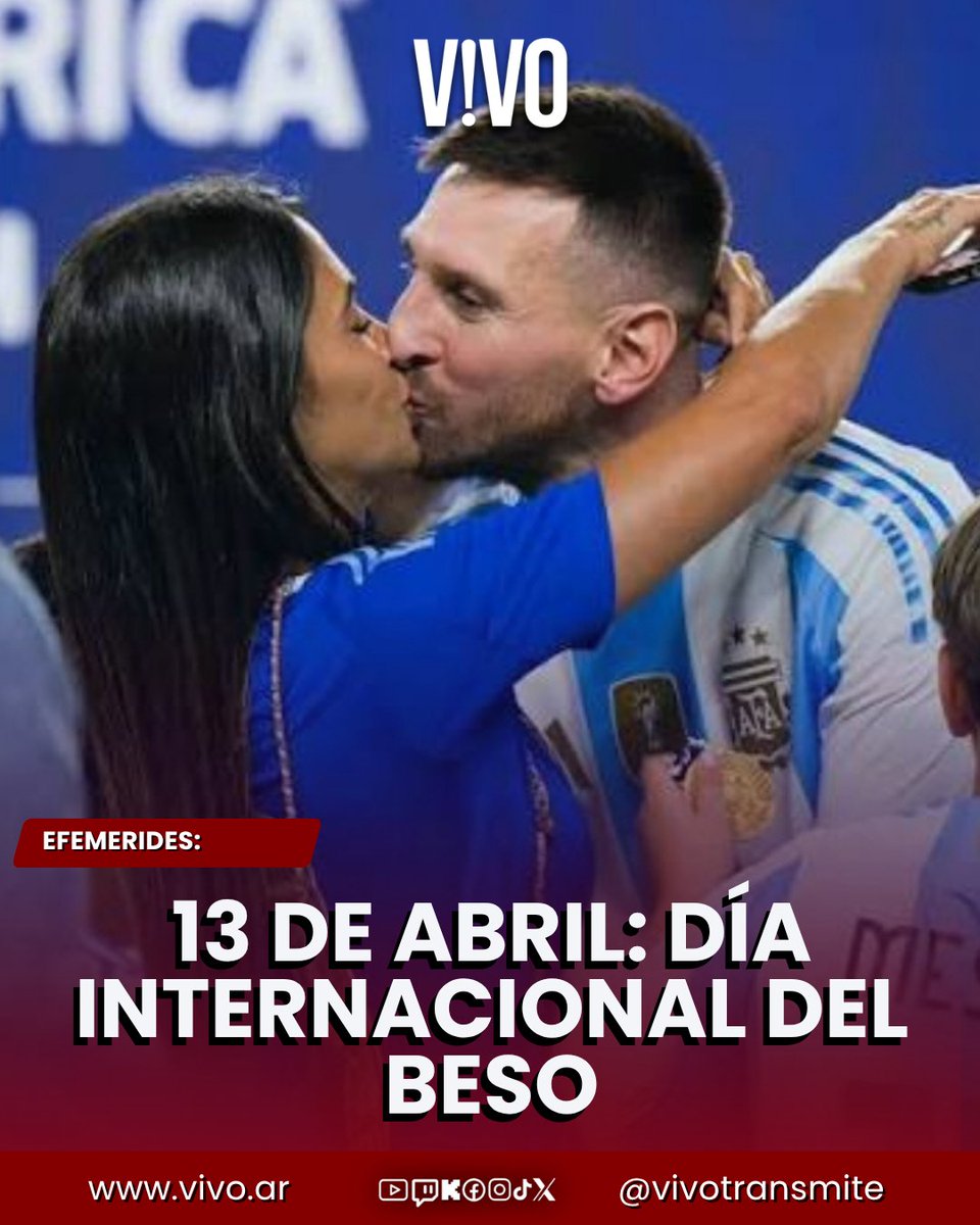 VIVOtransmite's tweet photo. 🔴 #Efemerides: | 13 DE ABRIL: DÍA INTERNACIONAL DEL BESO 💋😘 

Cada 13 de abril se celebra el Día Internacional del beso, una fecha dedicada a expresar el amor y el afecto entre las personas.

#DiaDelBeso #Efemerides #Amor #Parejas #Tailandia #Viral #13deAbril #VIVOmultimedios https://t.co/KiM5caH5YJ