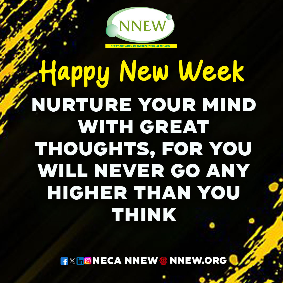 Nurture your mind with great thoughts—you’ll never rise higher than your thinking.

This week, be intentional: choose growth over doubt, courage over fear, and vision over limits. Think bigger. Act boldly. 

Have a Blessed Week.

#MondayMotivation