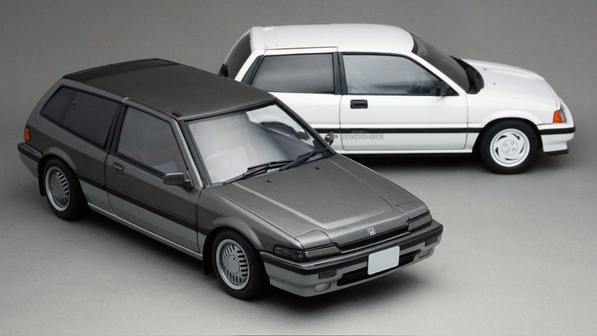 MODERATO1701's tweet image. アコード エアロデッキ完成画像②
安価なダイキャストミニカーのため、ディテールの甘さや、ドアの隙間の大きさ等、気になるところはありますが…
同スケールのプラモデルと並べられるのは、とてもうれしいのです
#ACCORD
#AERO DECK