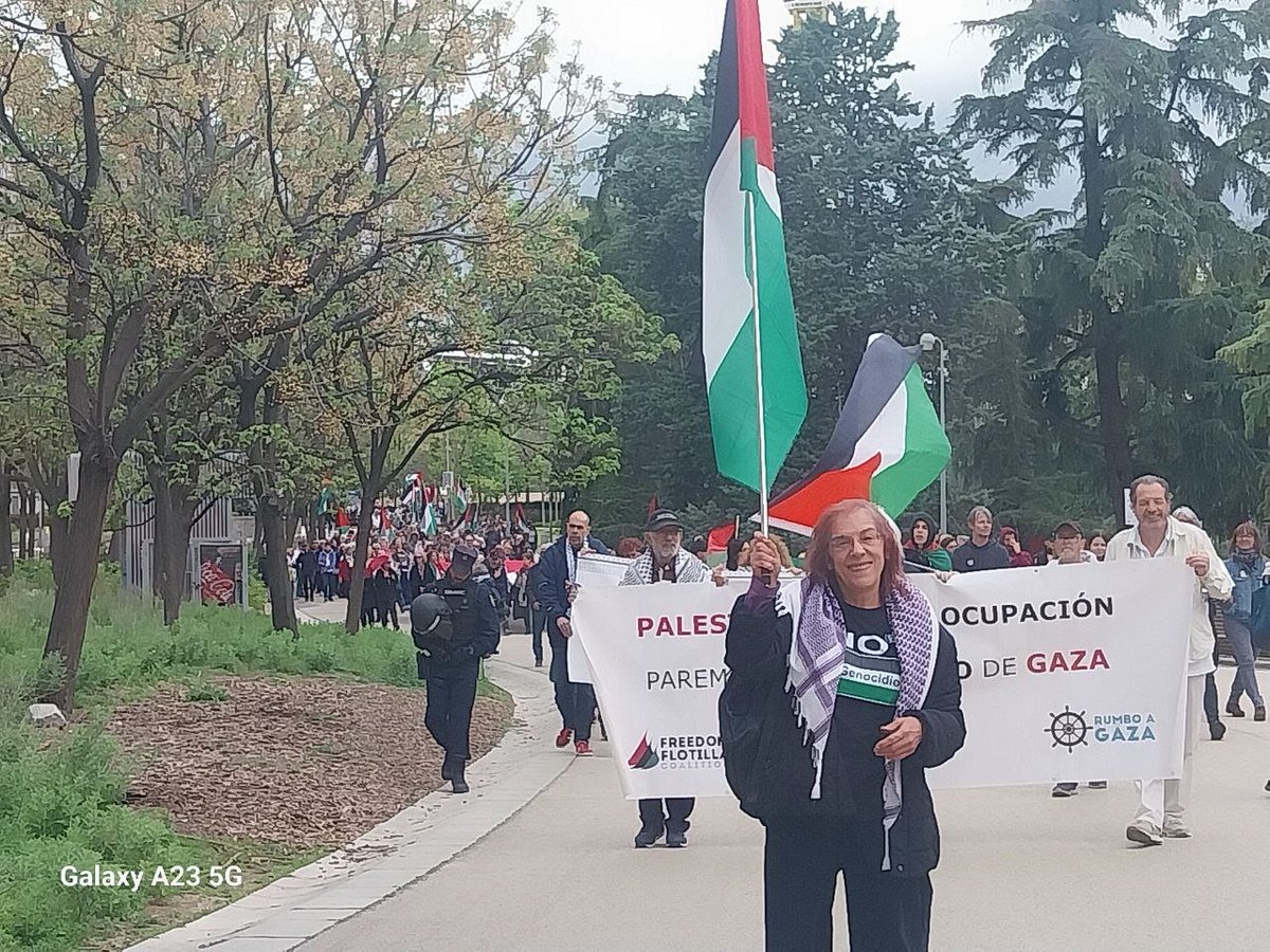 CGT's tweet image. #SolidaridadPalestina #Madrid 

#CGT participó en los actos de apoyo a la @gbsumudflotilla.