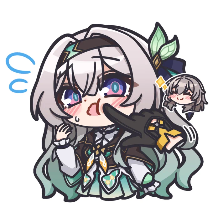ほっぺつんつんされてるホタルの落書き〜 #崩壊スターレイル