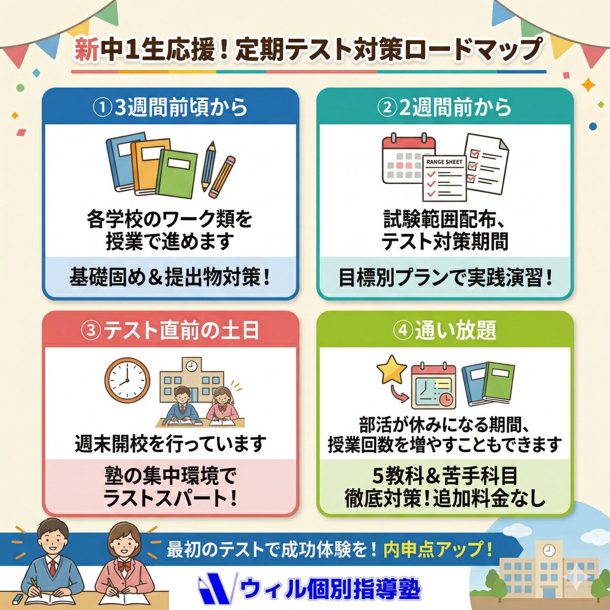 will_kobetsu19's tweet photo. はてなブログに投稿しました
初めての定期テストで「最高のスタート」を切るために - ウィル個別指導塾東大和校　塾長ブログ https://t.co/Ha0avqDeK9
#はてなブログ https://t.co/J4Pq1Wo6Lv