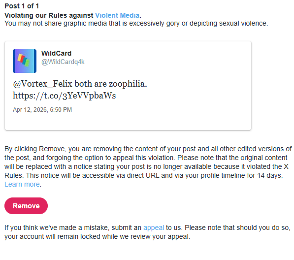 WildCard tweet media