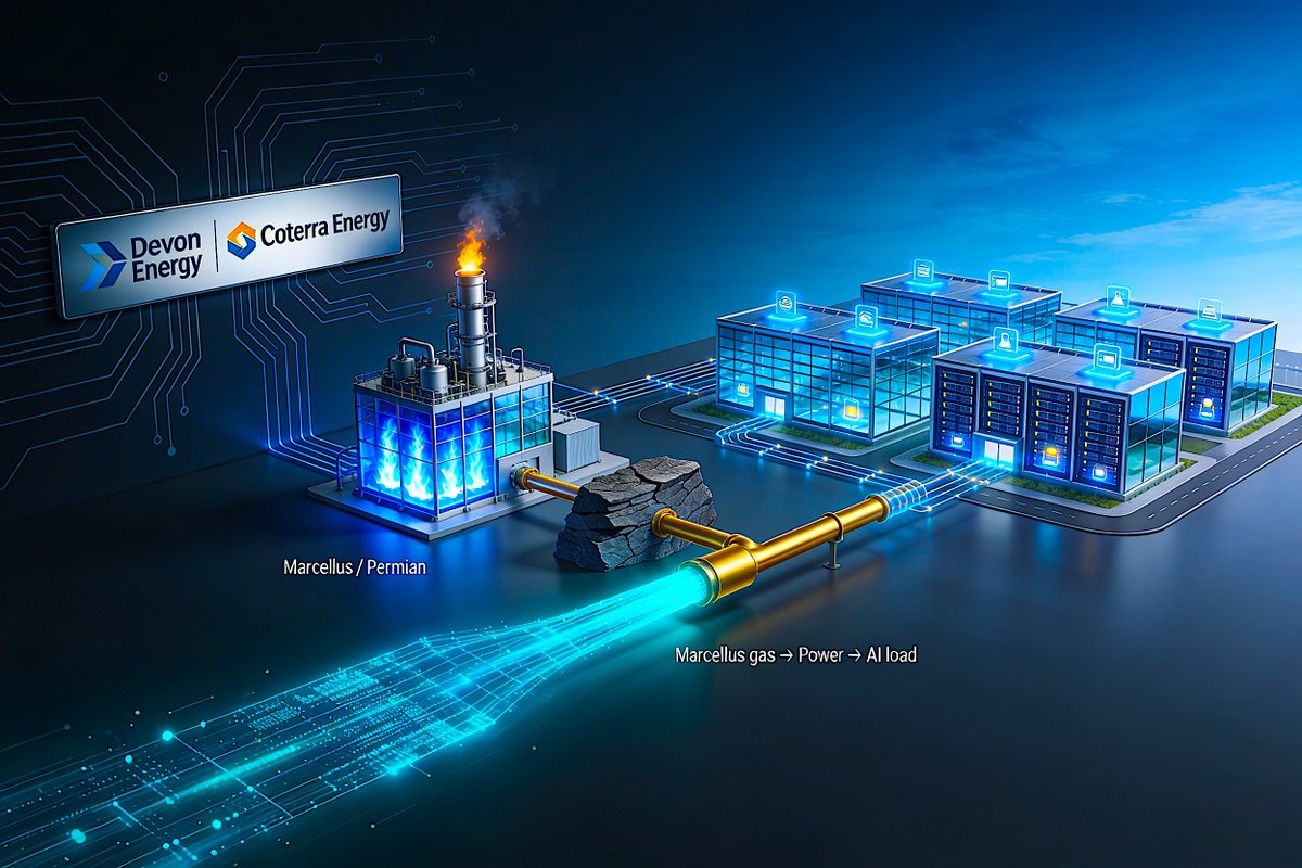 TShepstone's tweet image. A New Devon Energy, with A Big Presence in Northeast PA, Aims to Supply Data Centers with Gas and Electricity

energysecurityfreedom.substack.com/p/a-new-devon-…

#NaturalGas #AI #DataCenters #Pennsylvania #MarcellusShale #GasPlants #Energy #Electricity #Coterra #DevonEnergy