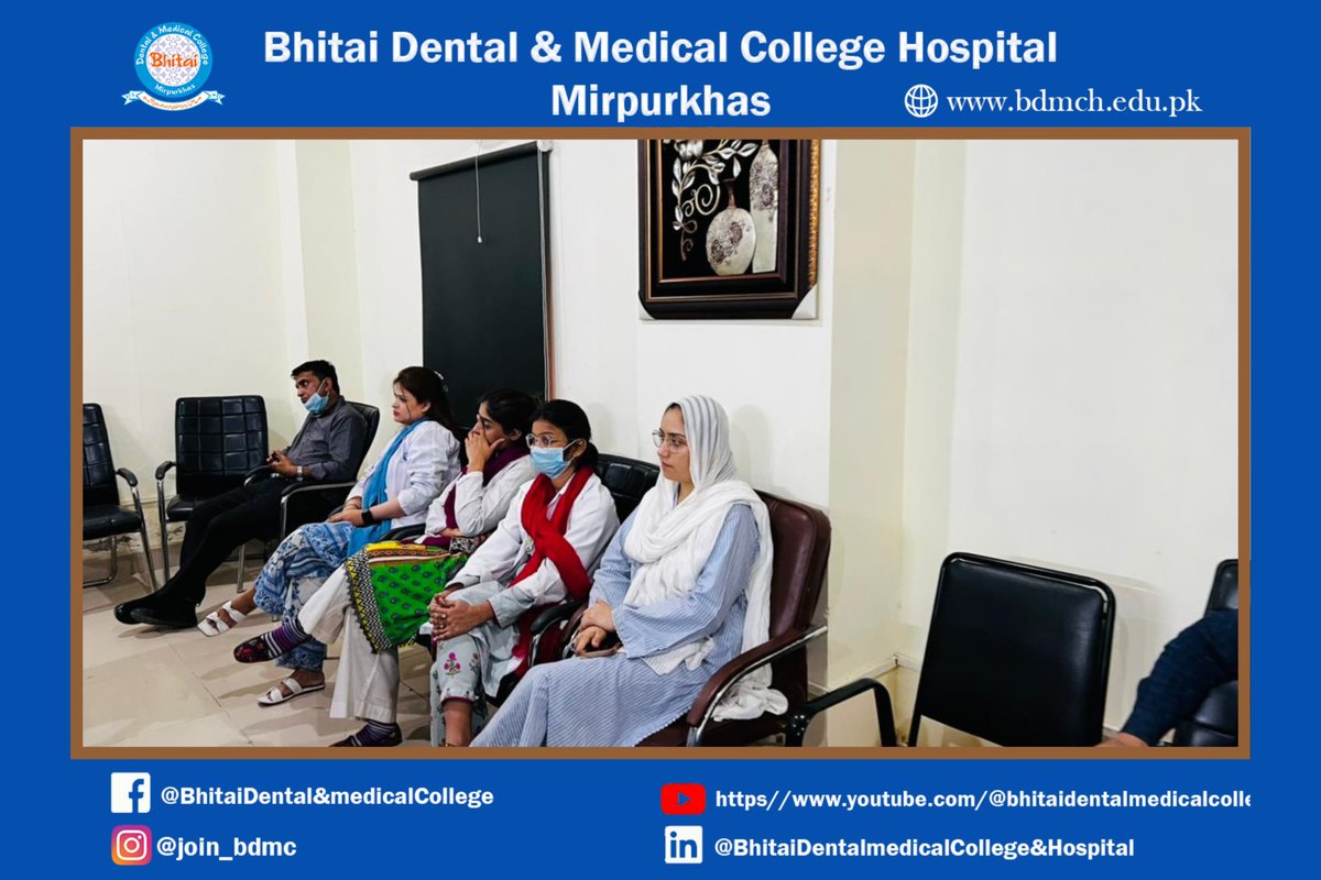 BDMCMPS's tweet image. A Productive Academic Engagement for Excellence in Dentistry.
Today, the Managing Director and the Principal held an interactive meeting with the faculty of the BDS program to discuss academic progress and address any challenges being faced.
#BhitaiGroupOfColleges #BDMC