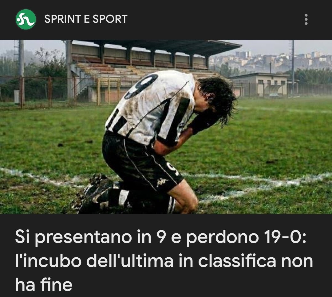 Chiaramente per sintetizzare il concetto di "incubo" e "ultima in classifica" che immagine mettono?